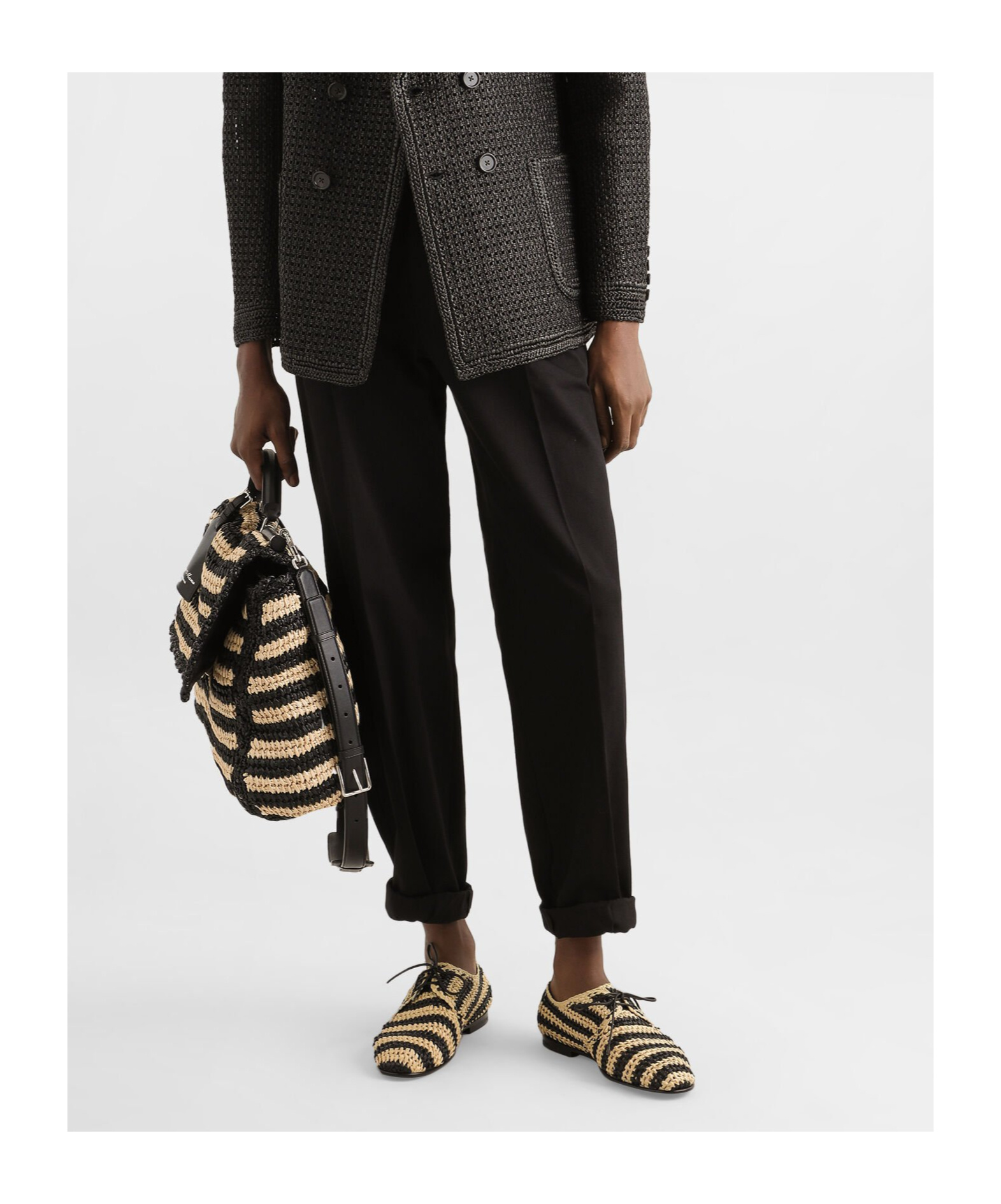 Dolce & Gabbana Cotton-gabardine Tailored Trousers - Men's - Cotton/spandex/elastane In Black