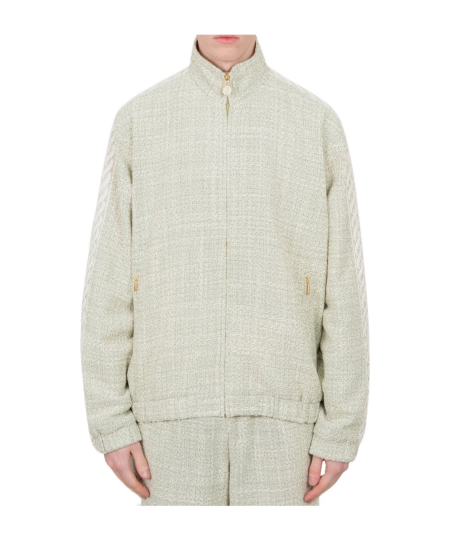 Drôle De Monsieur Stand Collar Casual Jacket In Neutral
