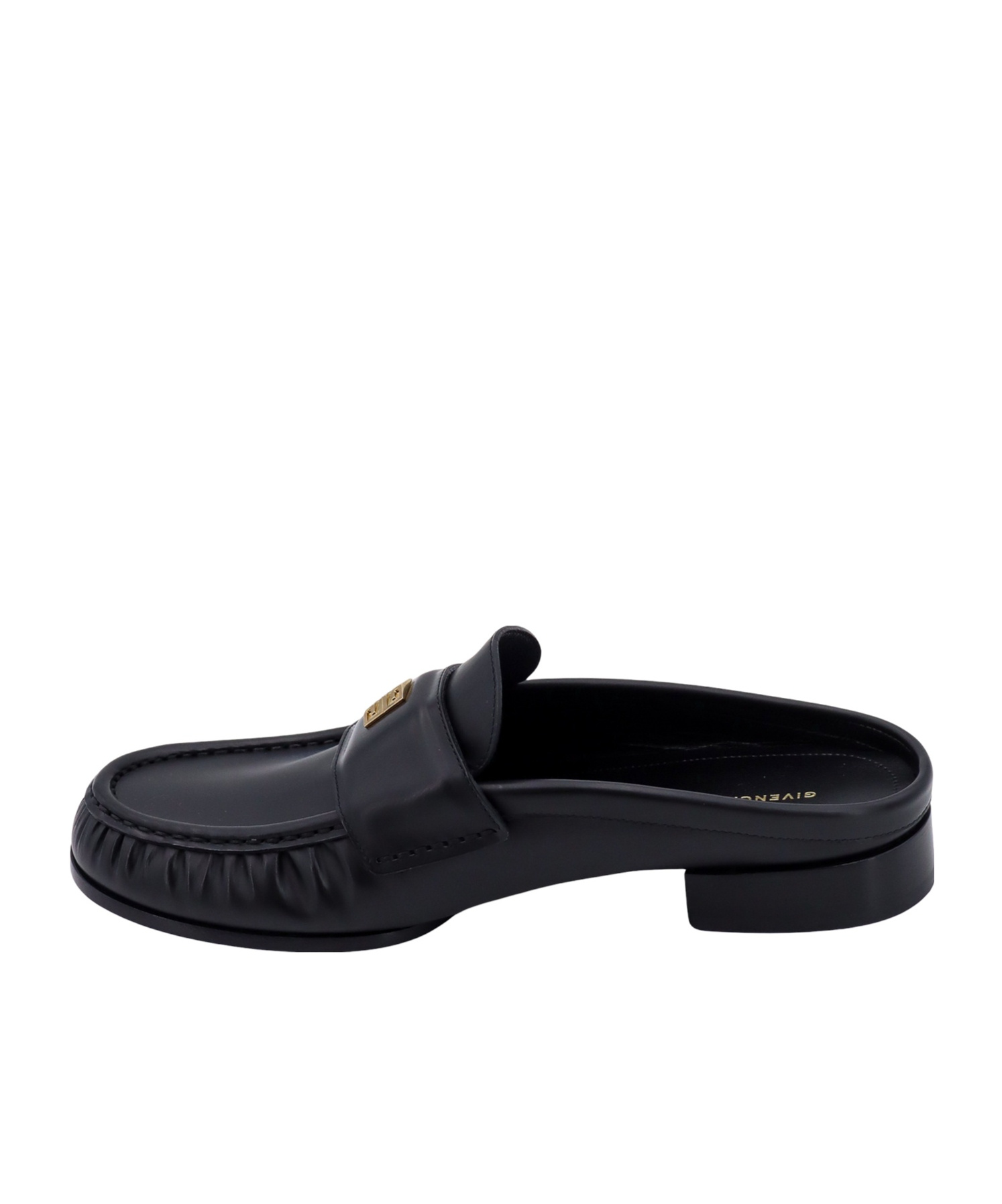 Givenchy 4g Plaque Mules In Black