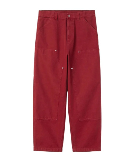 Carhartt Og Double Pockets Trousers In Red