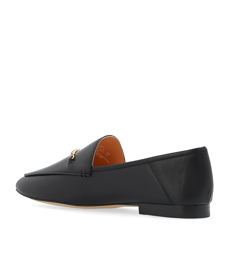 COACH HANNAH CHAIN-STRAP LEATHER LOAFERS