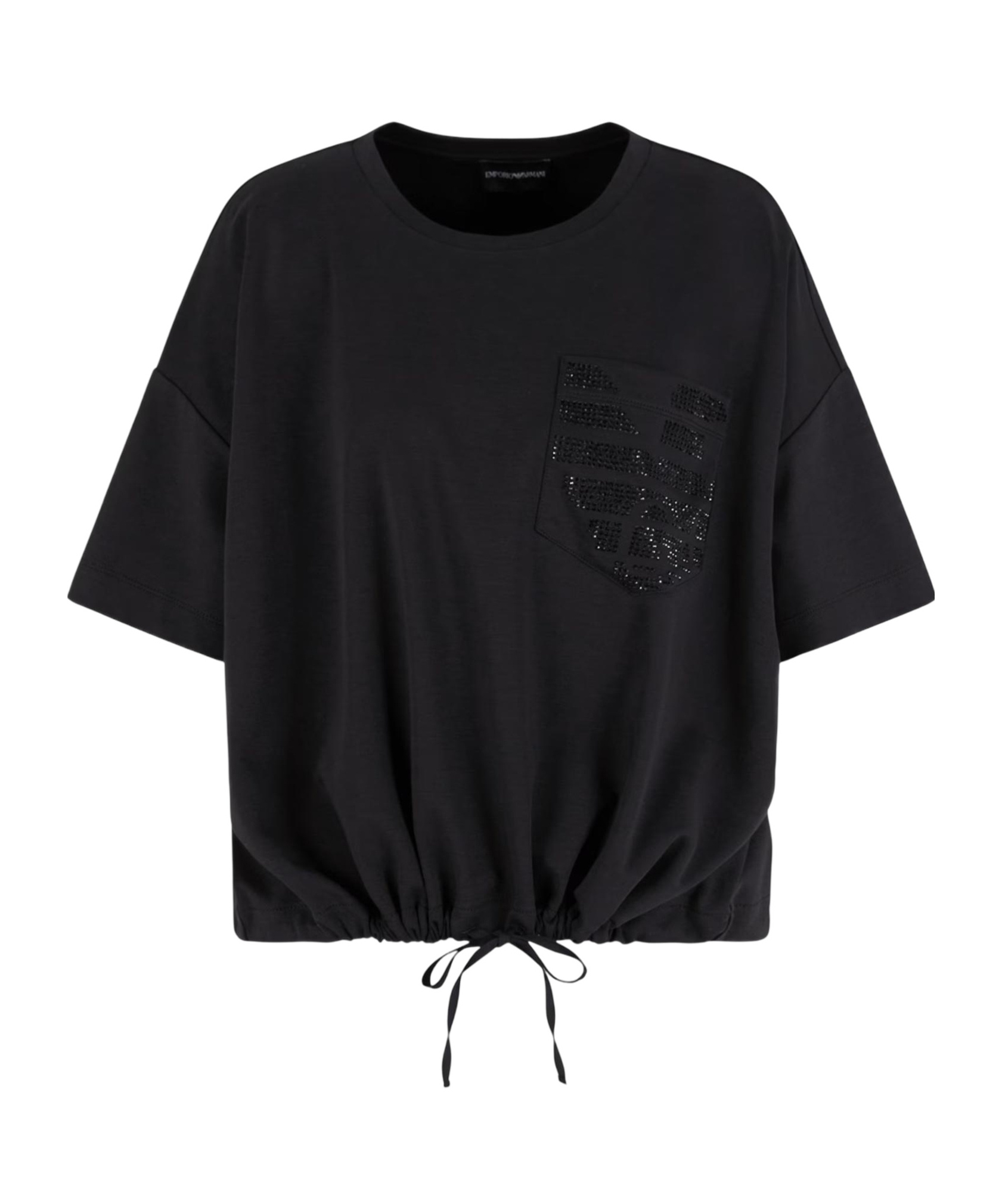 EMPORIO ARMANI LOGO-EMBELLISHED T-SHIRT