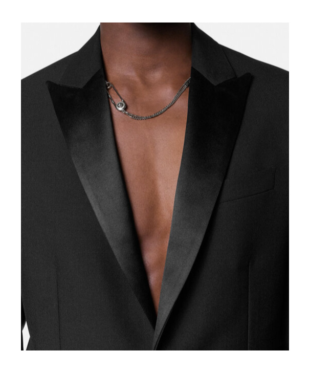 Versace Bar-pin Embellished Necklace