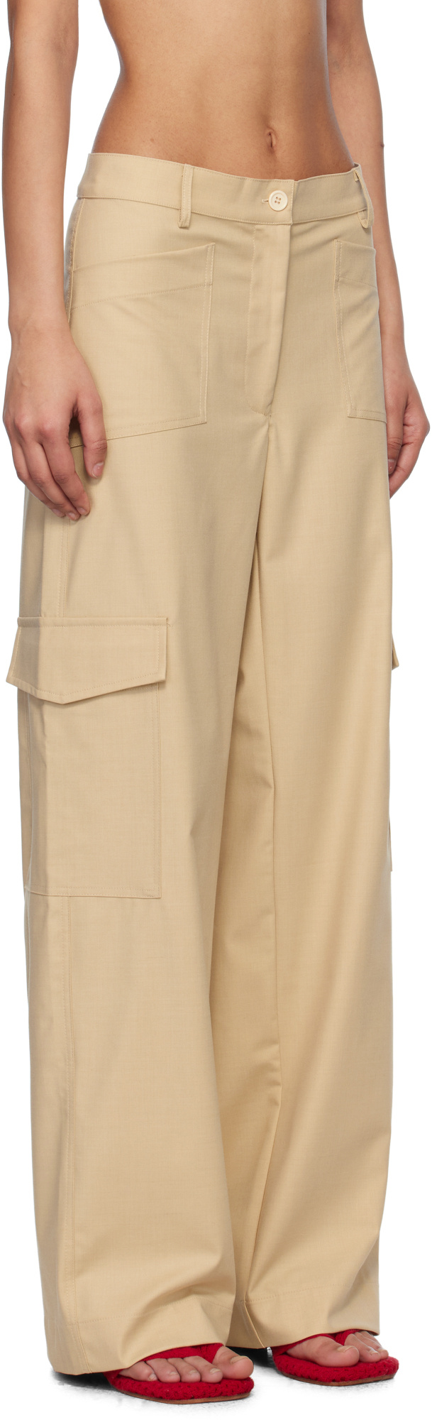 Gimaguas Beige Audrey Trousers In Neutral