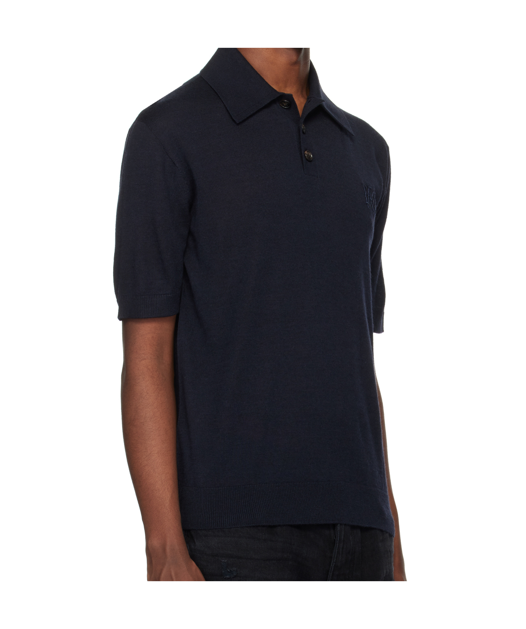 Amiri Short-sleeved Polo Shirt In Black