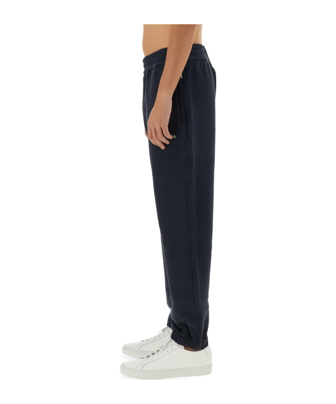 Zegna Jogging Pants With Subtle Logo Detail In Black