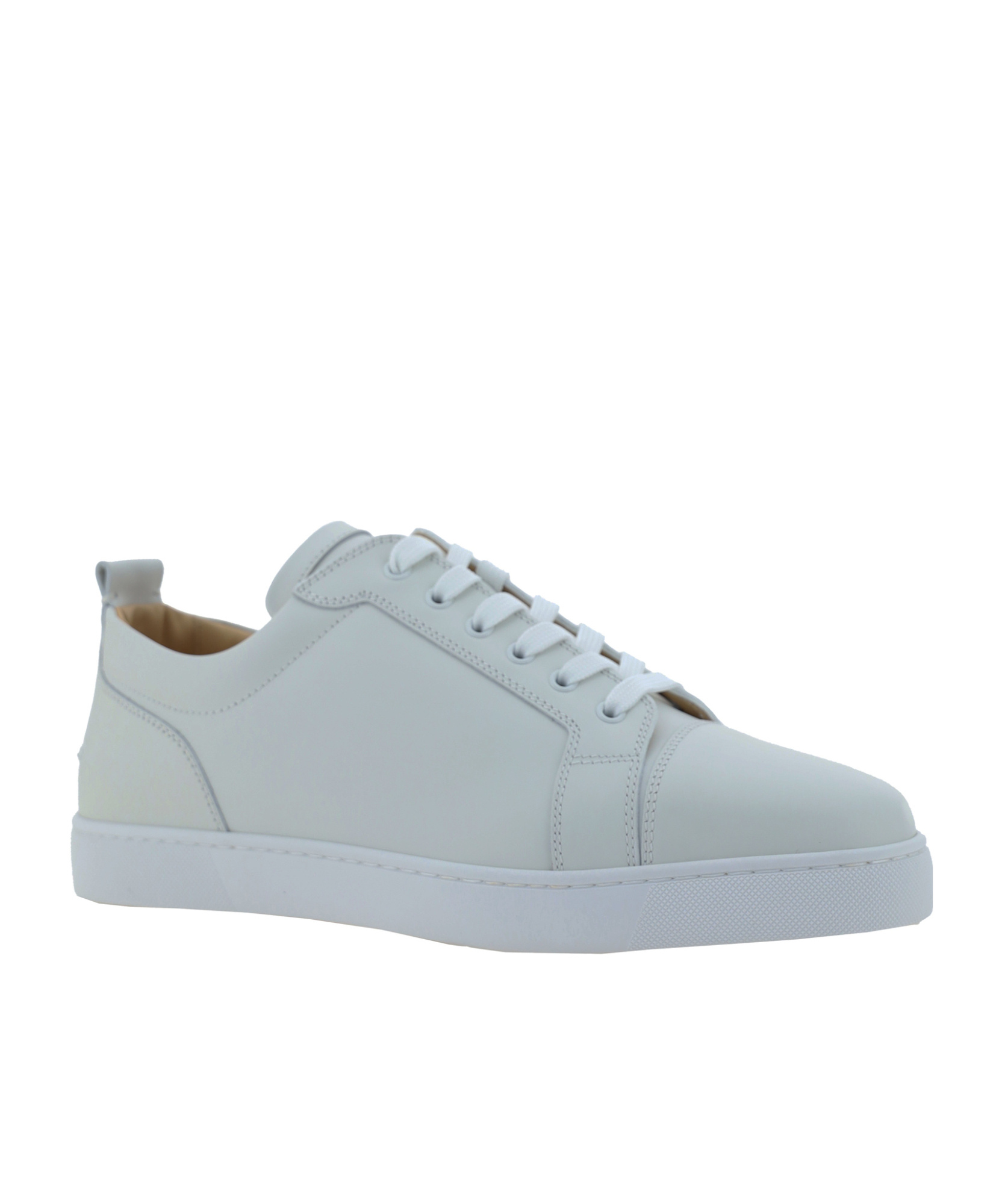 Christian Louboutin Louis Junior Flat Calf Ds Sneakers In Gray