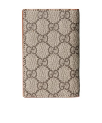 Gucci Orange Interior Gg Long Card Case In Brown