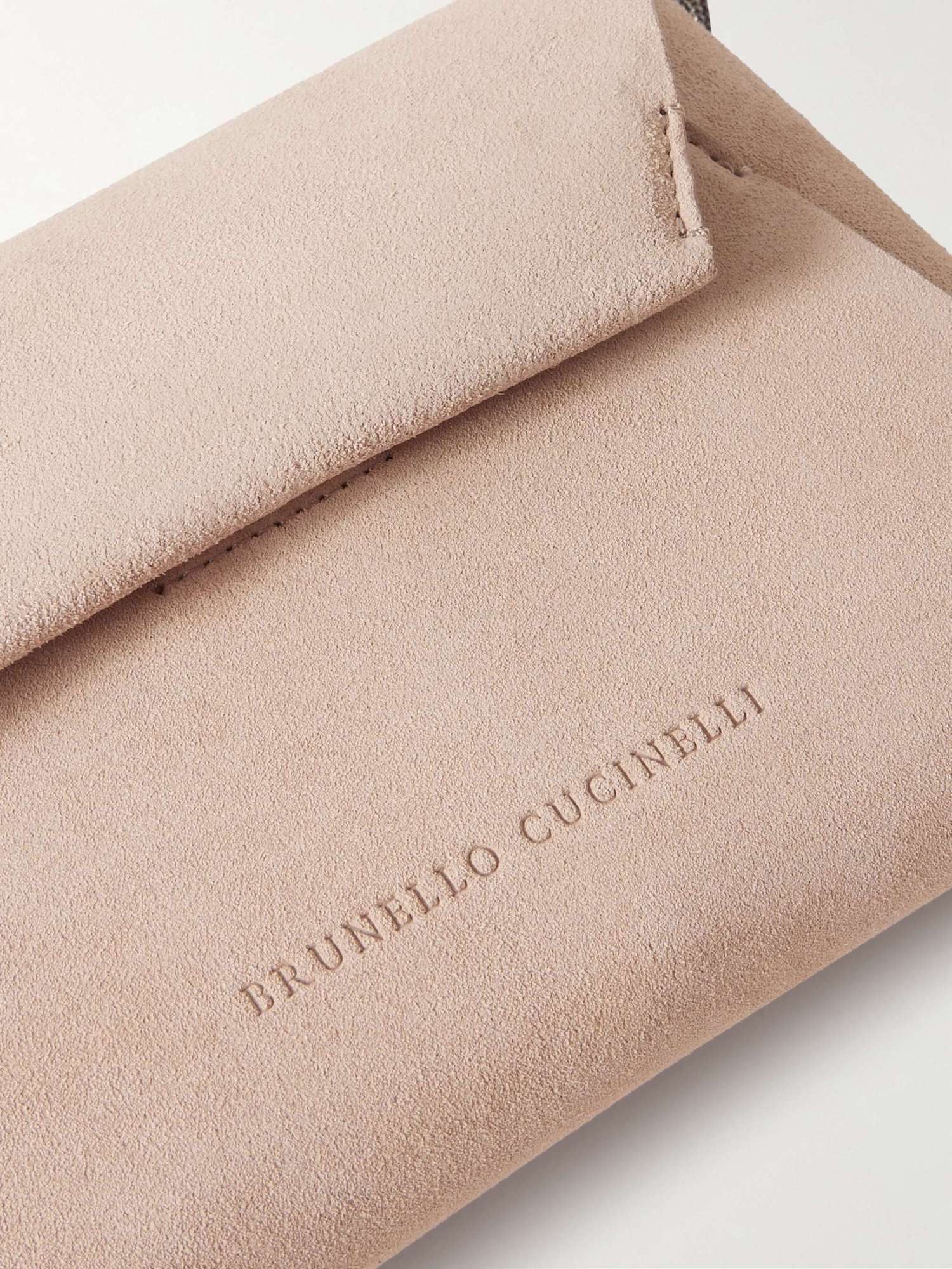 BRUNELLO CUCINELLI ENVELOPE-STYLE LEATHER CLUTCH BAG