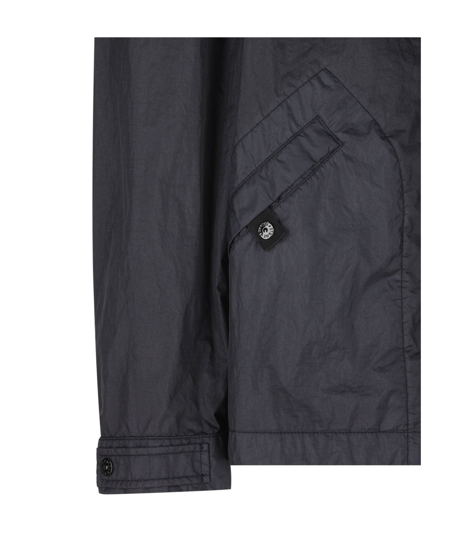 Stone Island Compass Patch Hooded Jacket In Blue