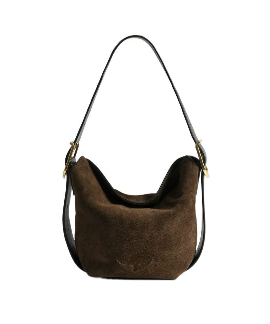 Zadig & Voltaire Baby Jane Suede Bag In Brown