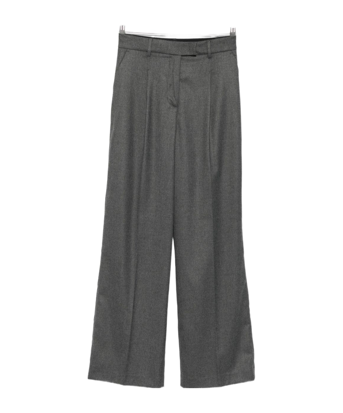 Seventy Pleated Wide-leg Trousers In Gray