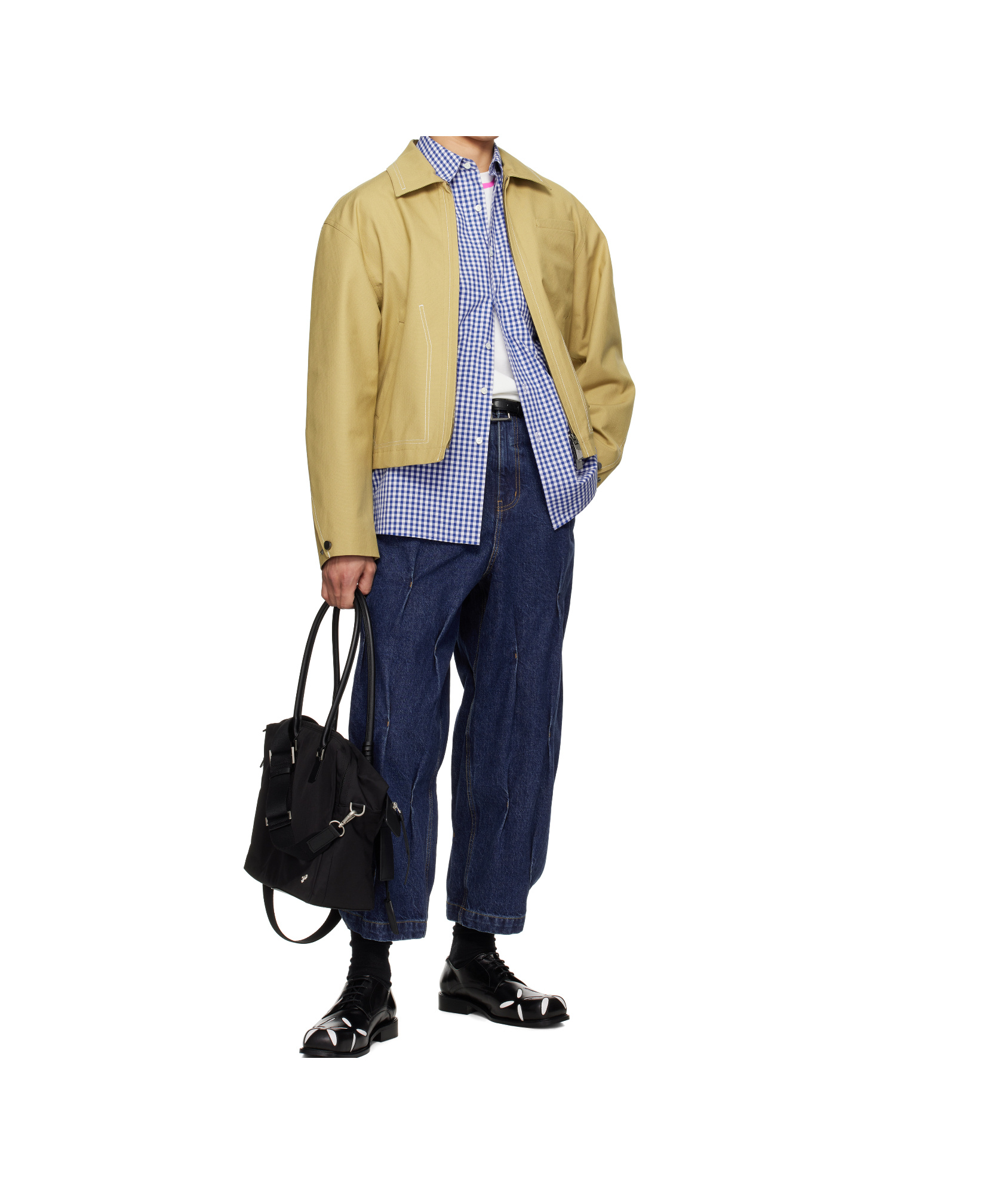 Ader Error Long Sleeve Casual Jacket In Beige