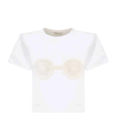 Magda Butrym Crew Neck T-shirt In White