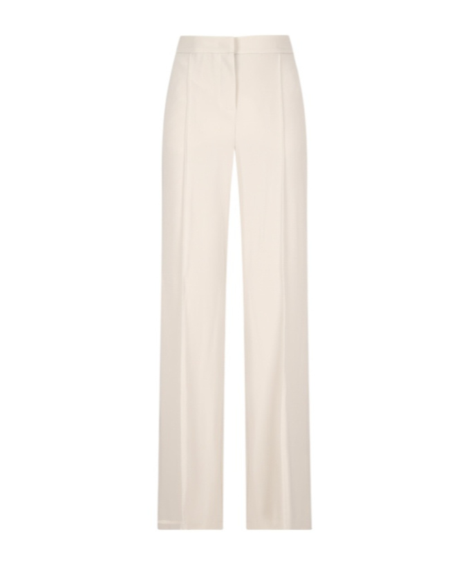 Max Mara Pleated Casual Pants In White