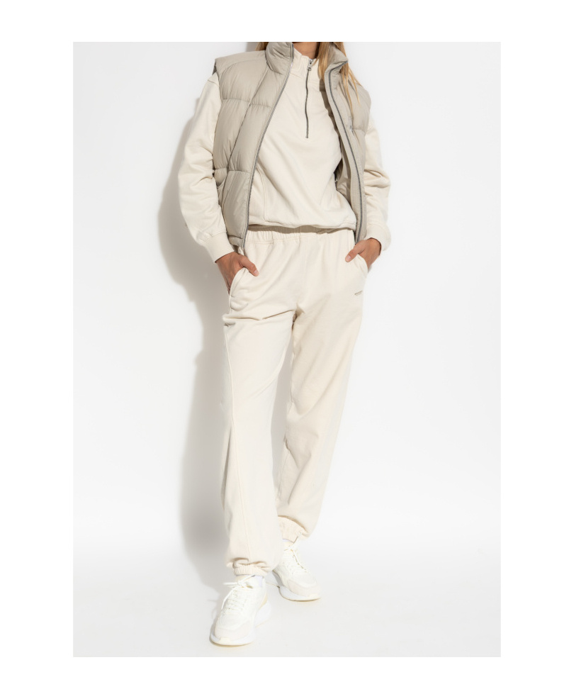 Moose Knuckles Long-sleeved Down Jacket In Neutral