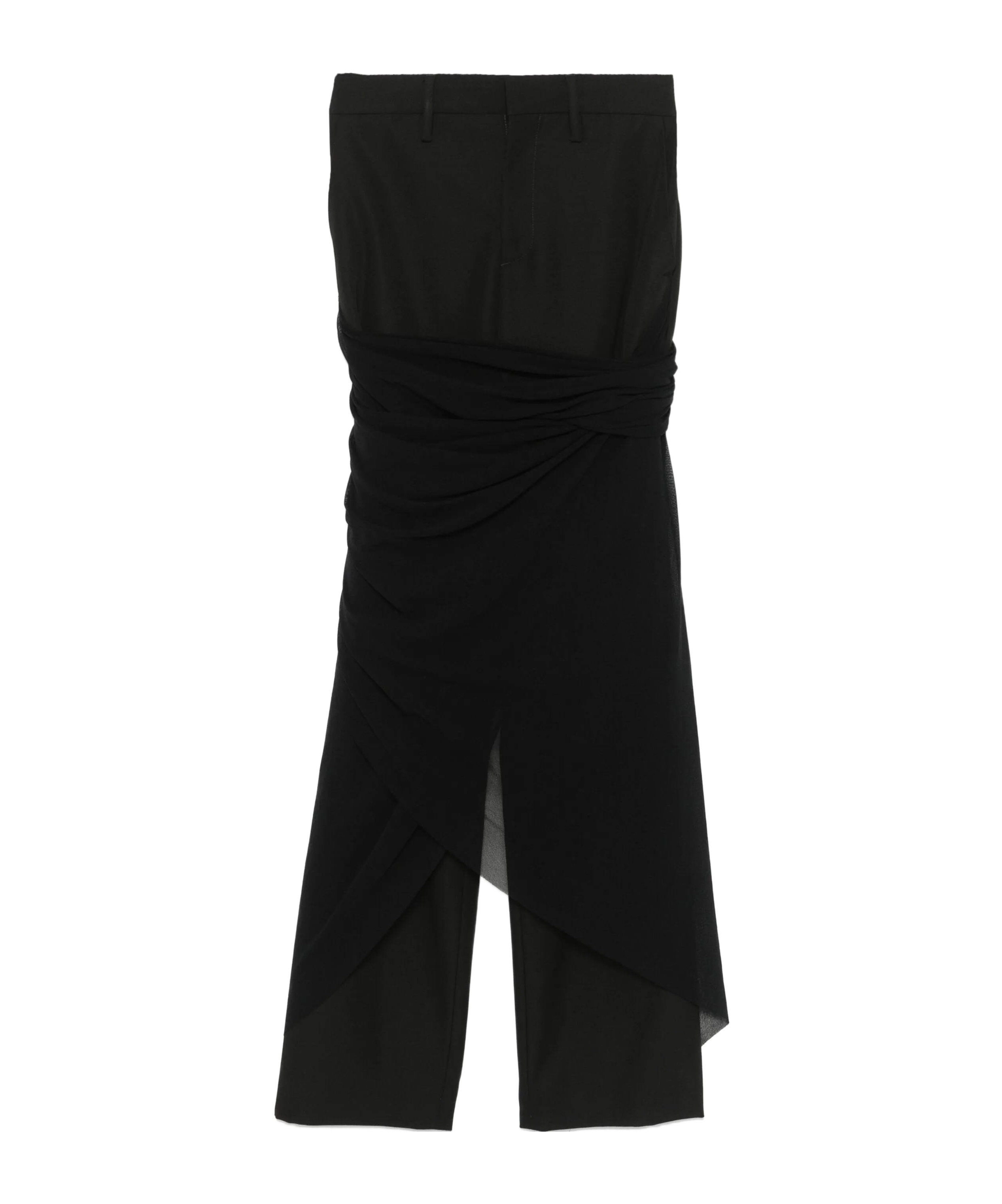 Jean Paul Gaultier Layered Trousers In Black