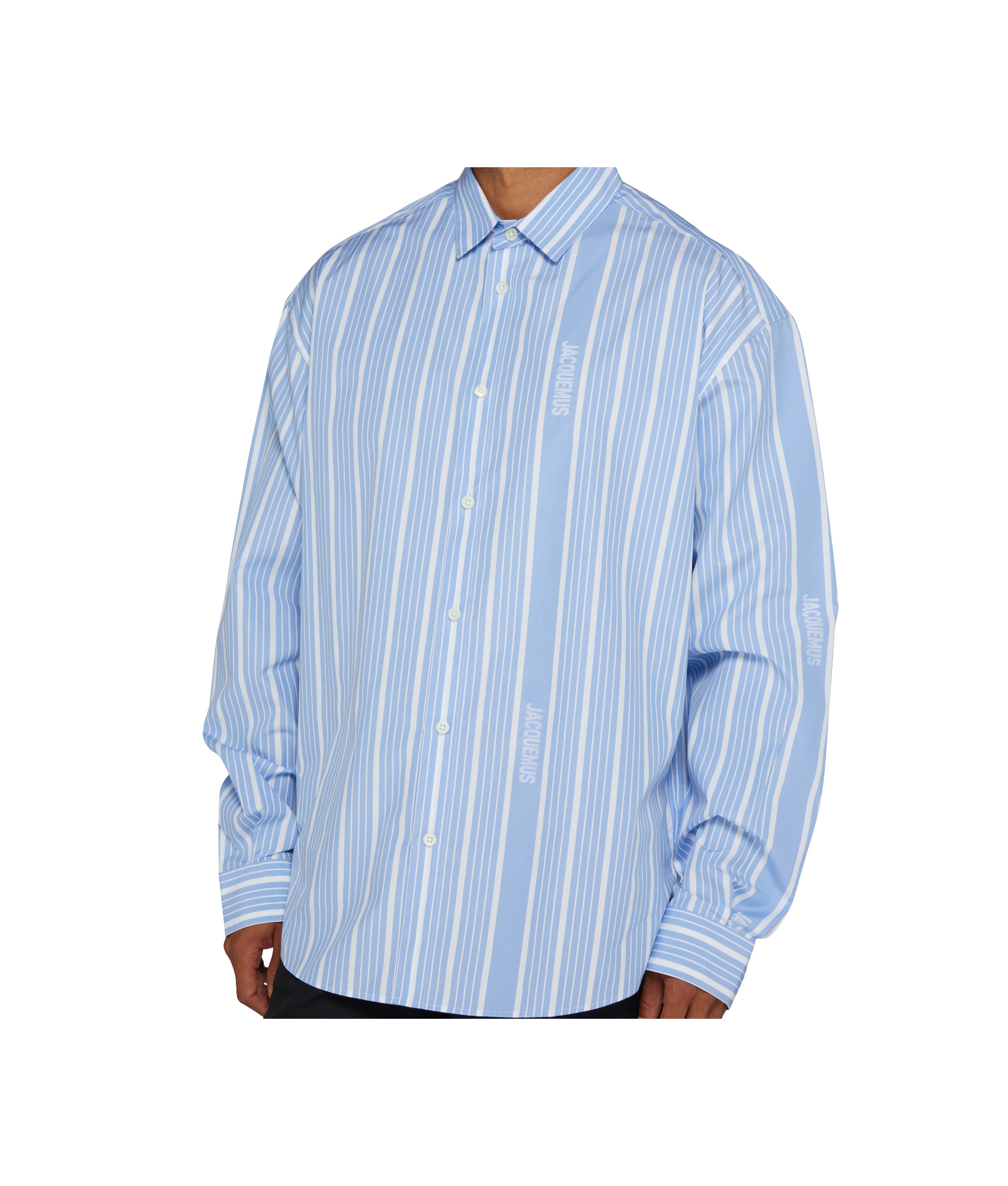 Shop Jacquemus Long-sleeved Shirt In Blue