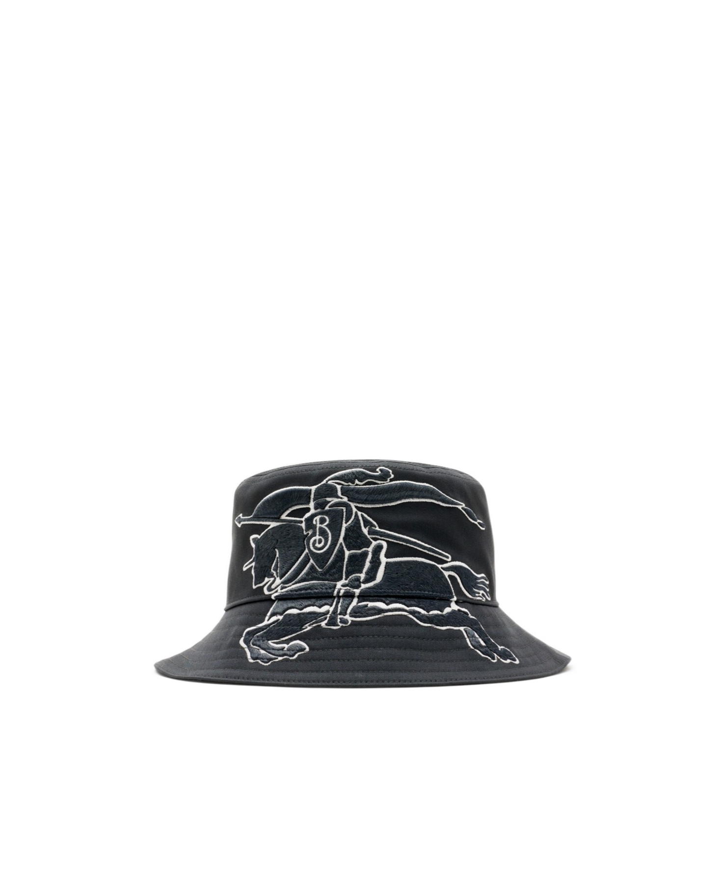 Burberry Ekd Cotton Bucket Hat In Black
