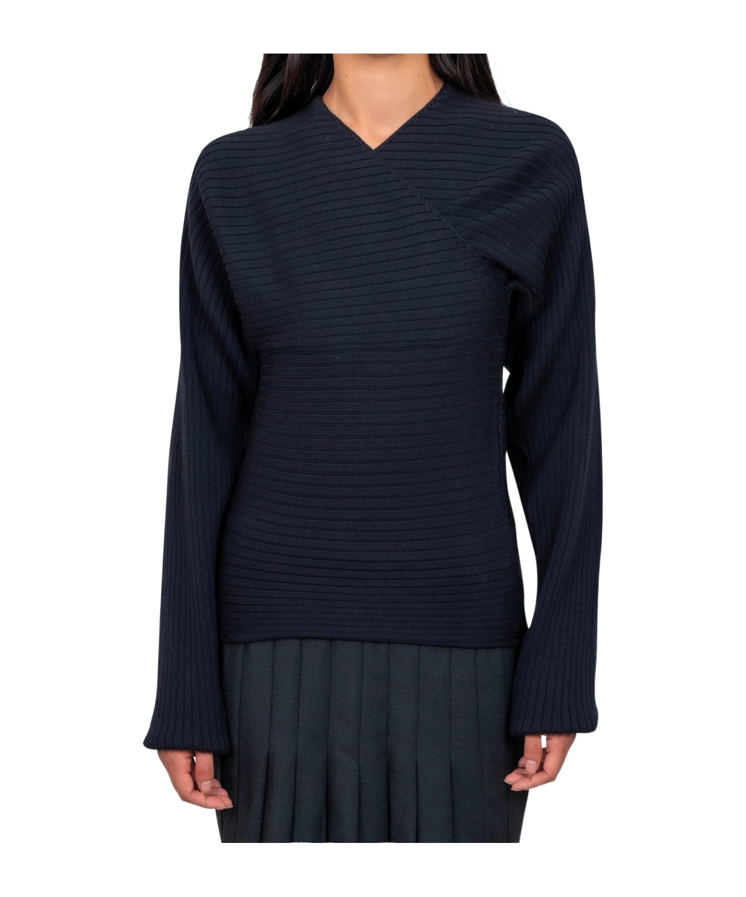 Paloma Wool V-neck Knitted Sweater In Blue