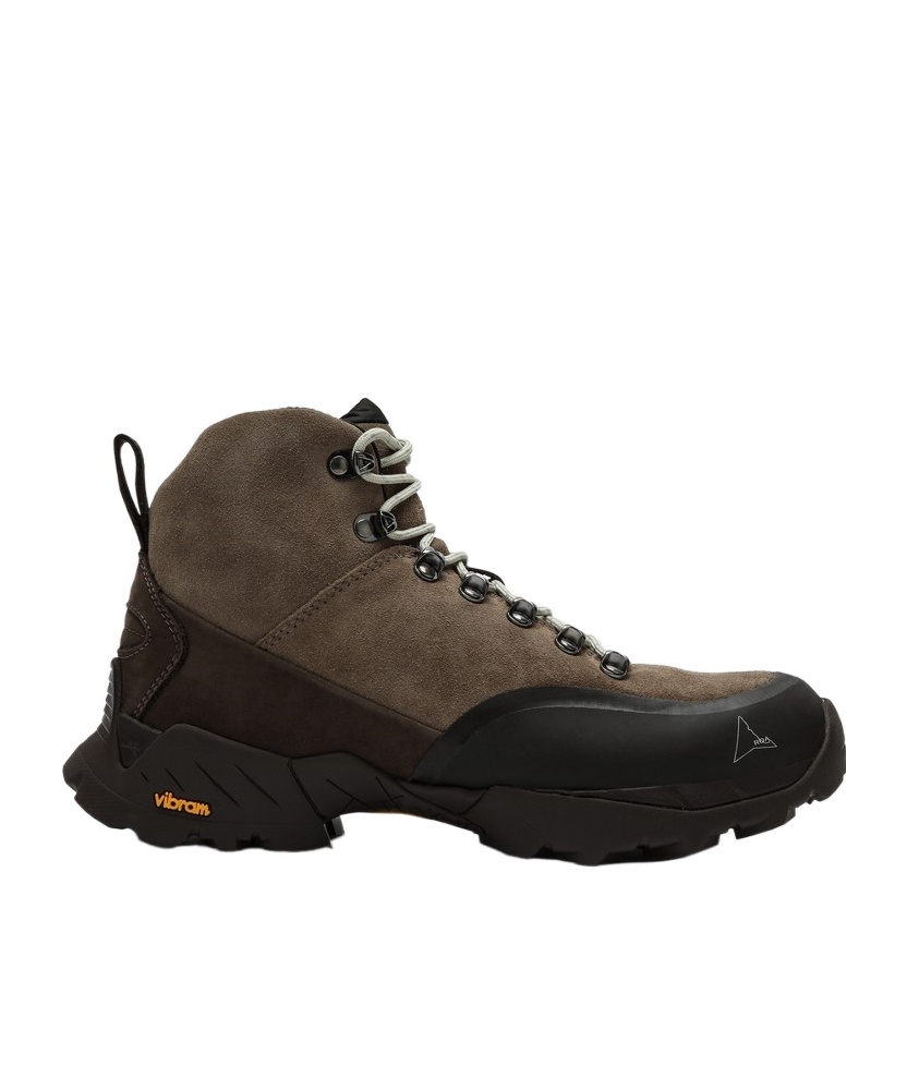 Roa Andreas Taupe Lace Up Boot In Black