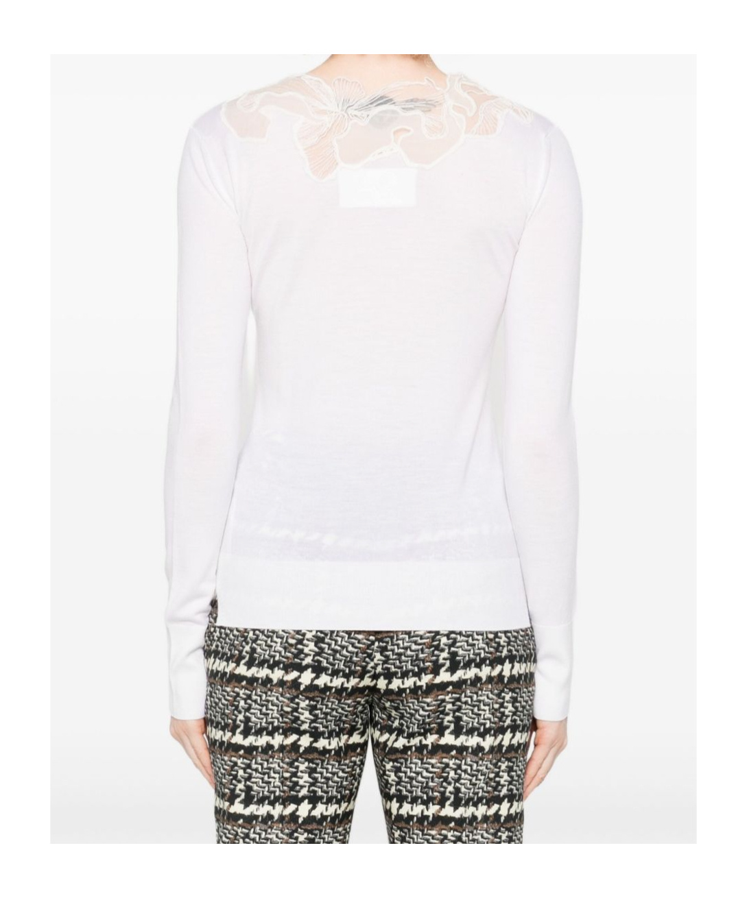 Ermanno Scervino Wool Turtle Neck Sweater In White