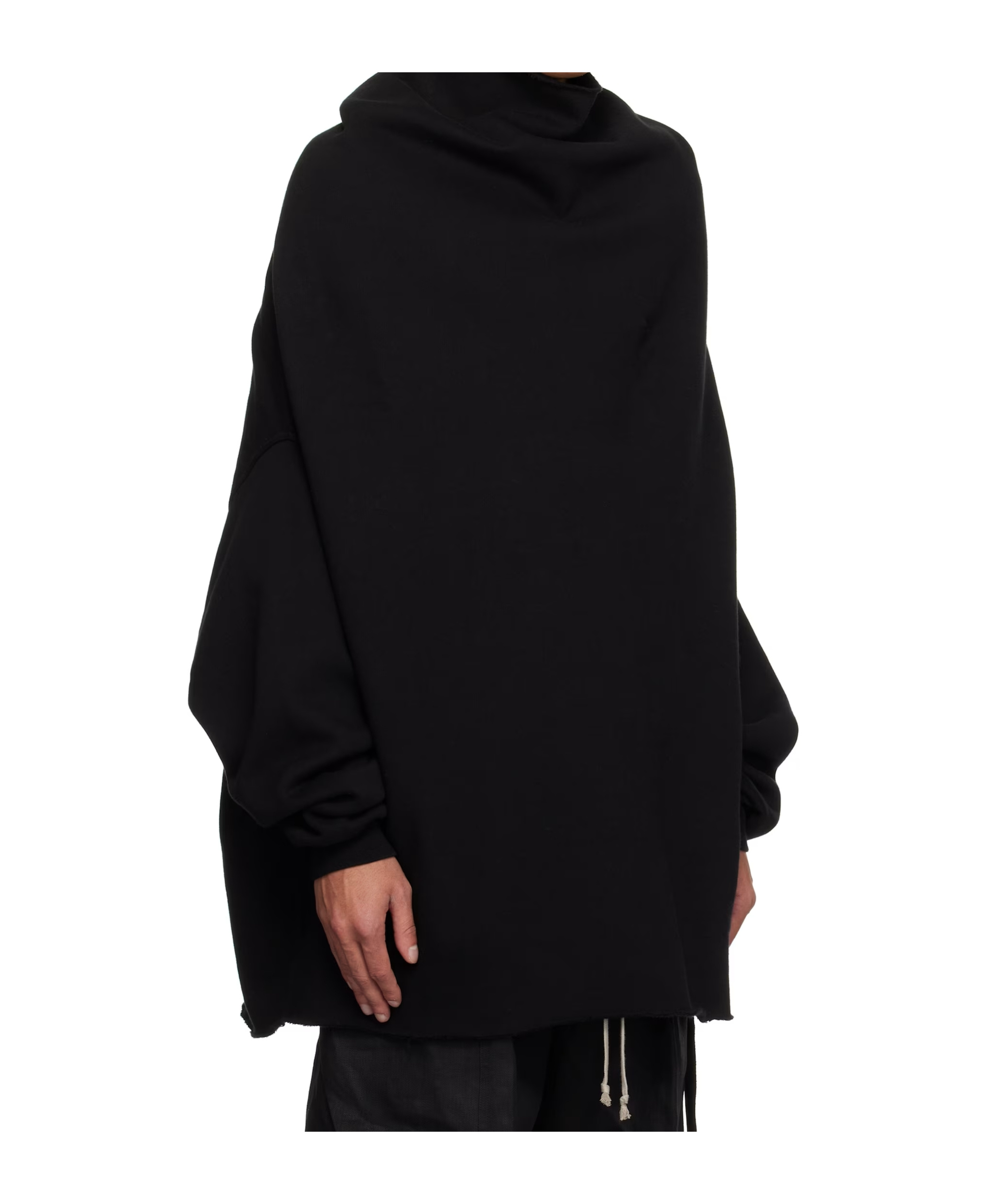 Rick Owens Drkshdw Long Sleeve Sweatshirt In Black