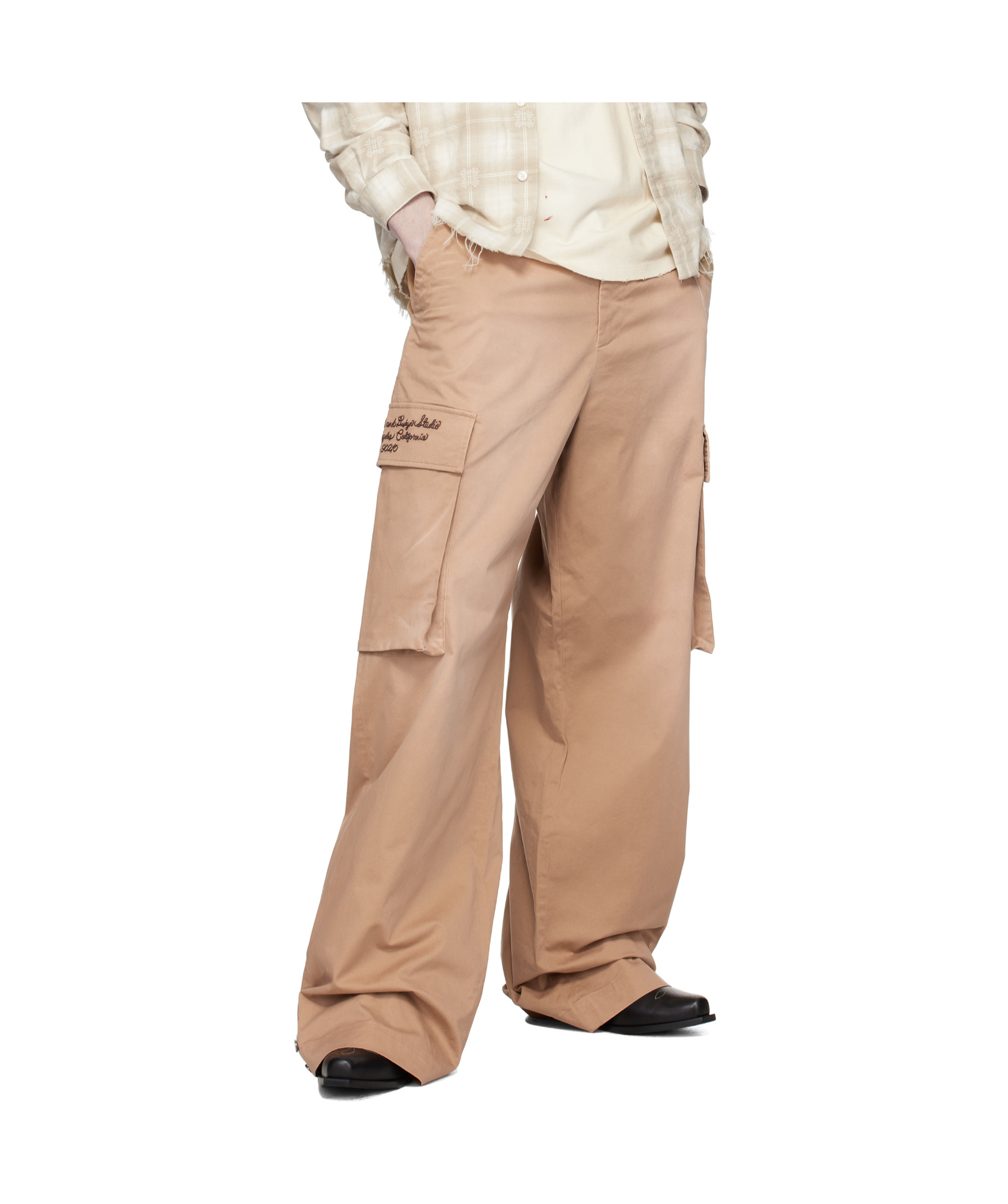 Amiri Belt Loops Slacks In Brown