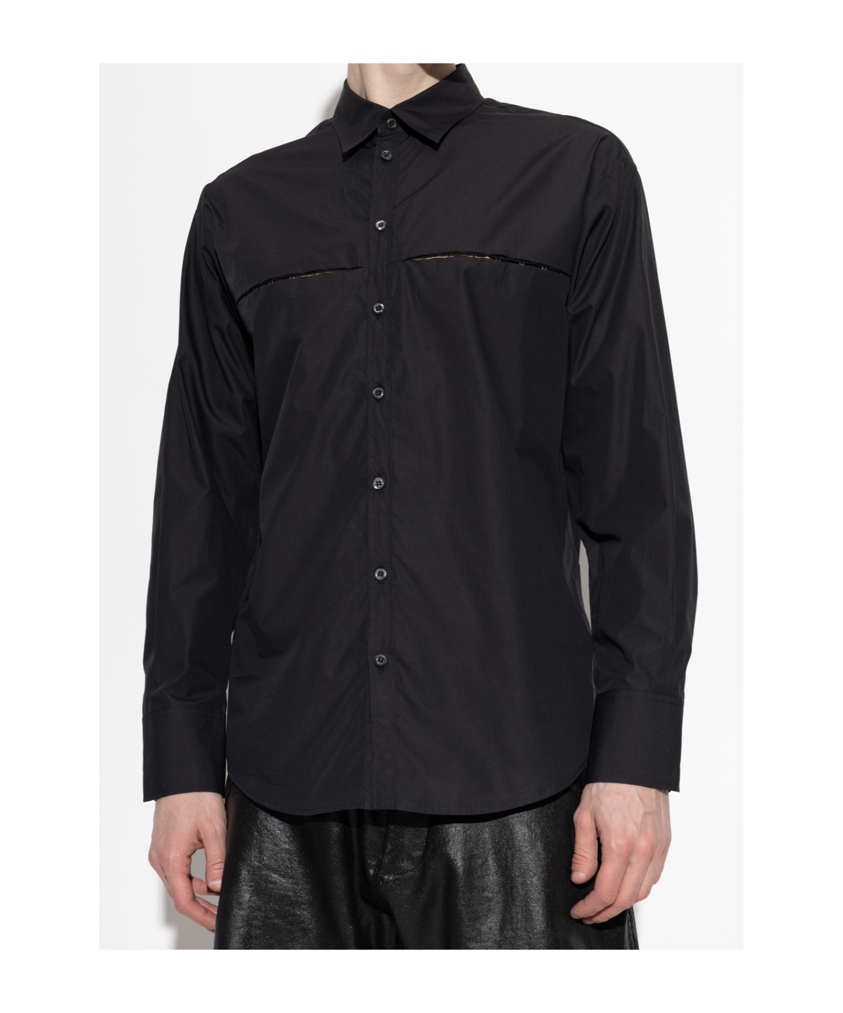 Dsquared2 Cut-out Shirt In Black