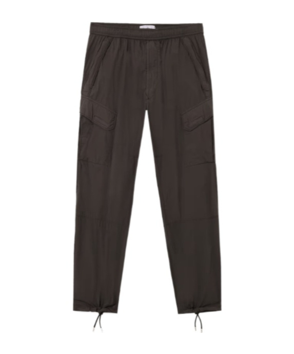 Stone Island Relaxed Fit Cargo Trousers With Performance Features In Gray