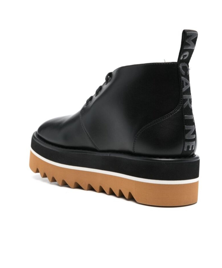 Stella Mccartney Black Sneak-elyse Platform Loafers In Black