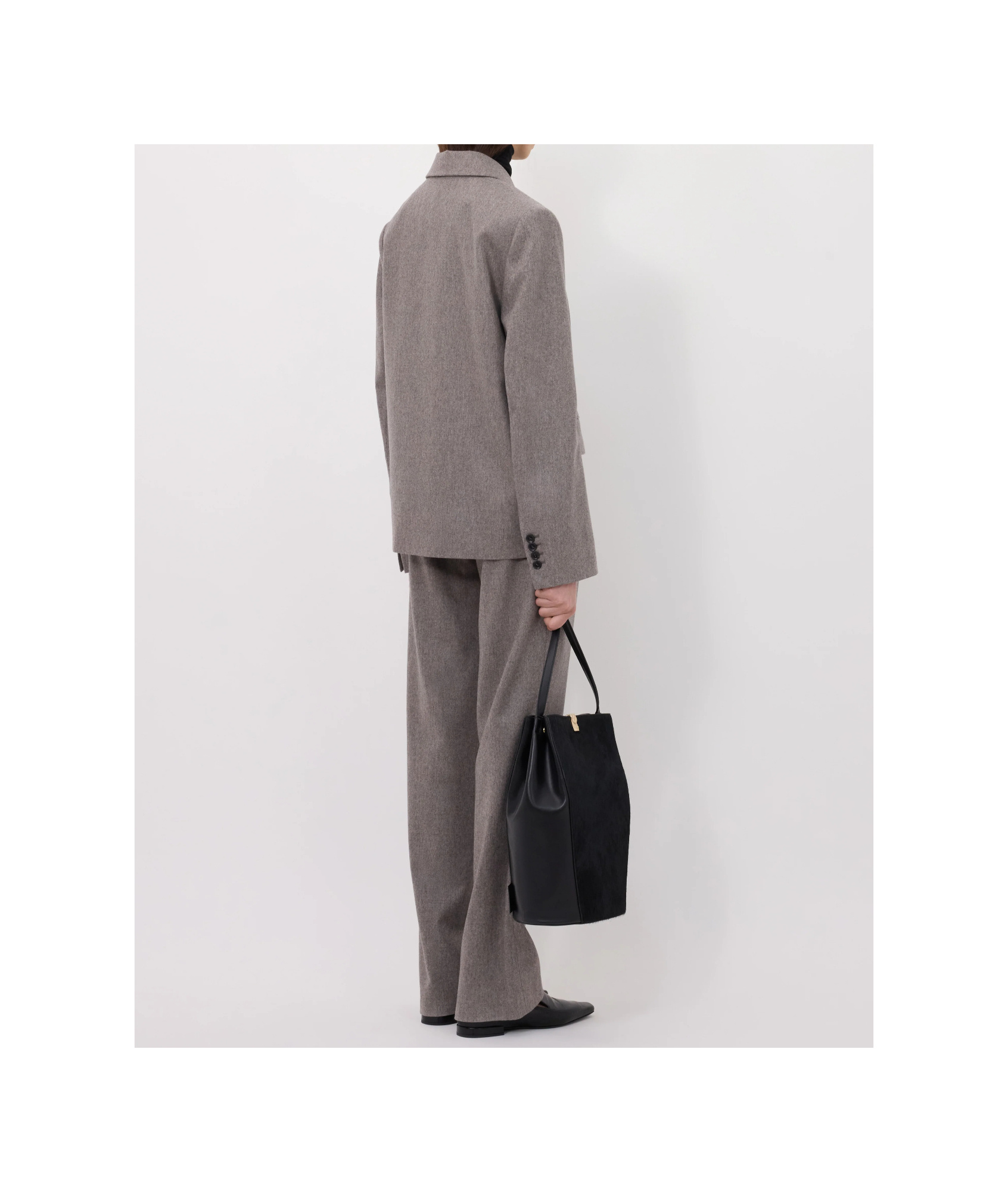Loulou De Saison Peak-lapels Double-breasted Blazer In Gray