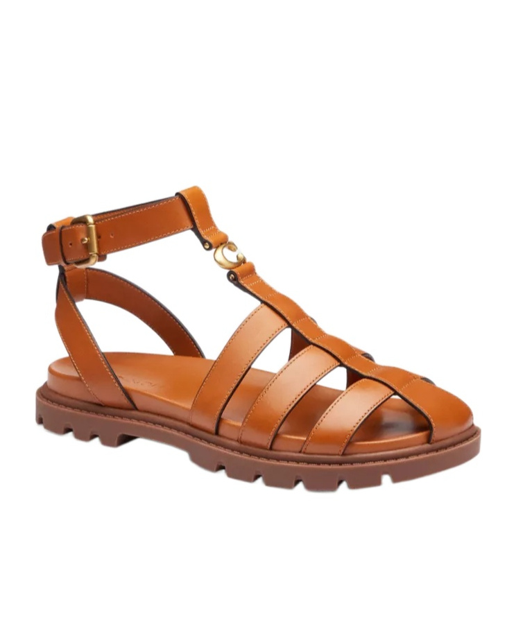 COACH SCULPTED C FISHERMAN SANDAL