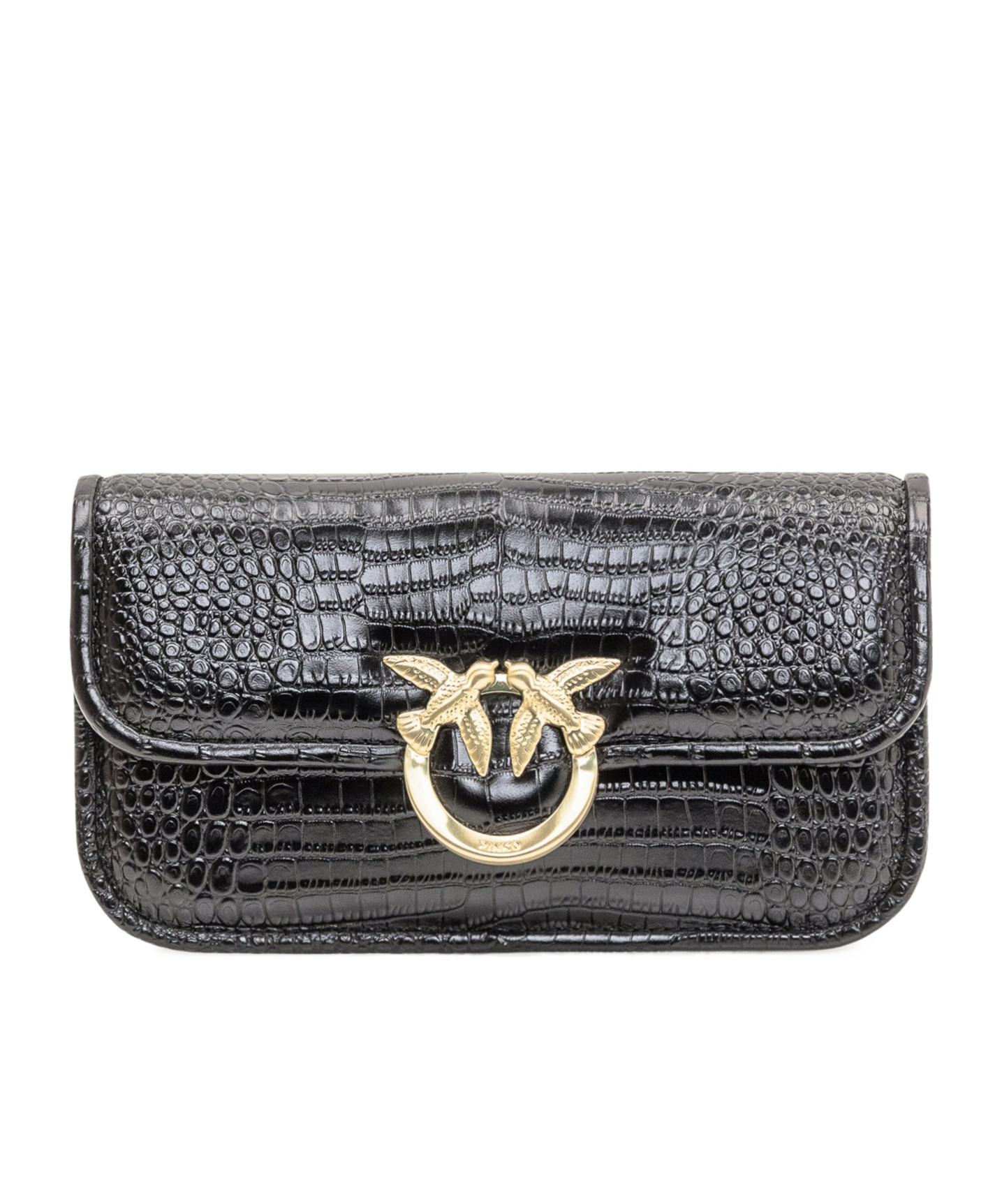 Pinko Love Box Baguette In Black