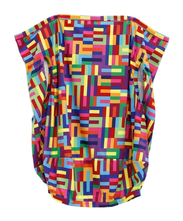 Comme Des Garçons Boat-neck Geometric-pattern T-shirt