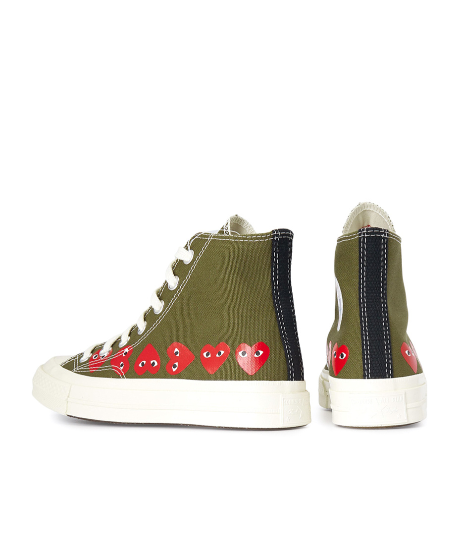 Comme Des Garçons Lace-up High-top Sneakers