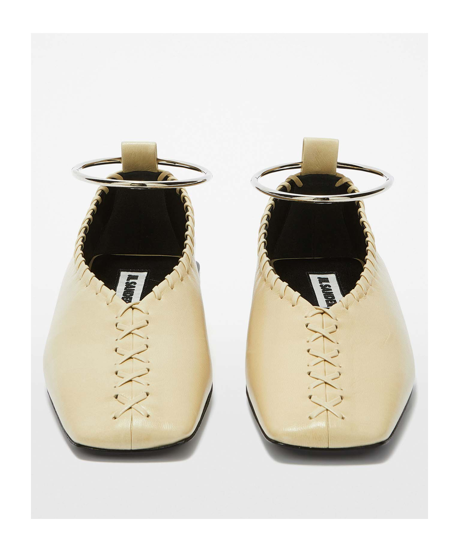 Jil Sander Square-toed Ballet Shoes In Nude