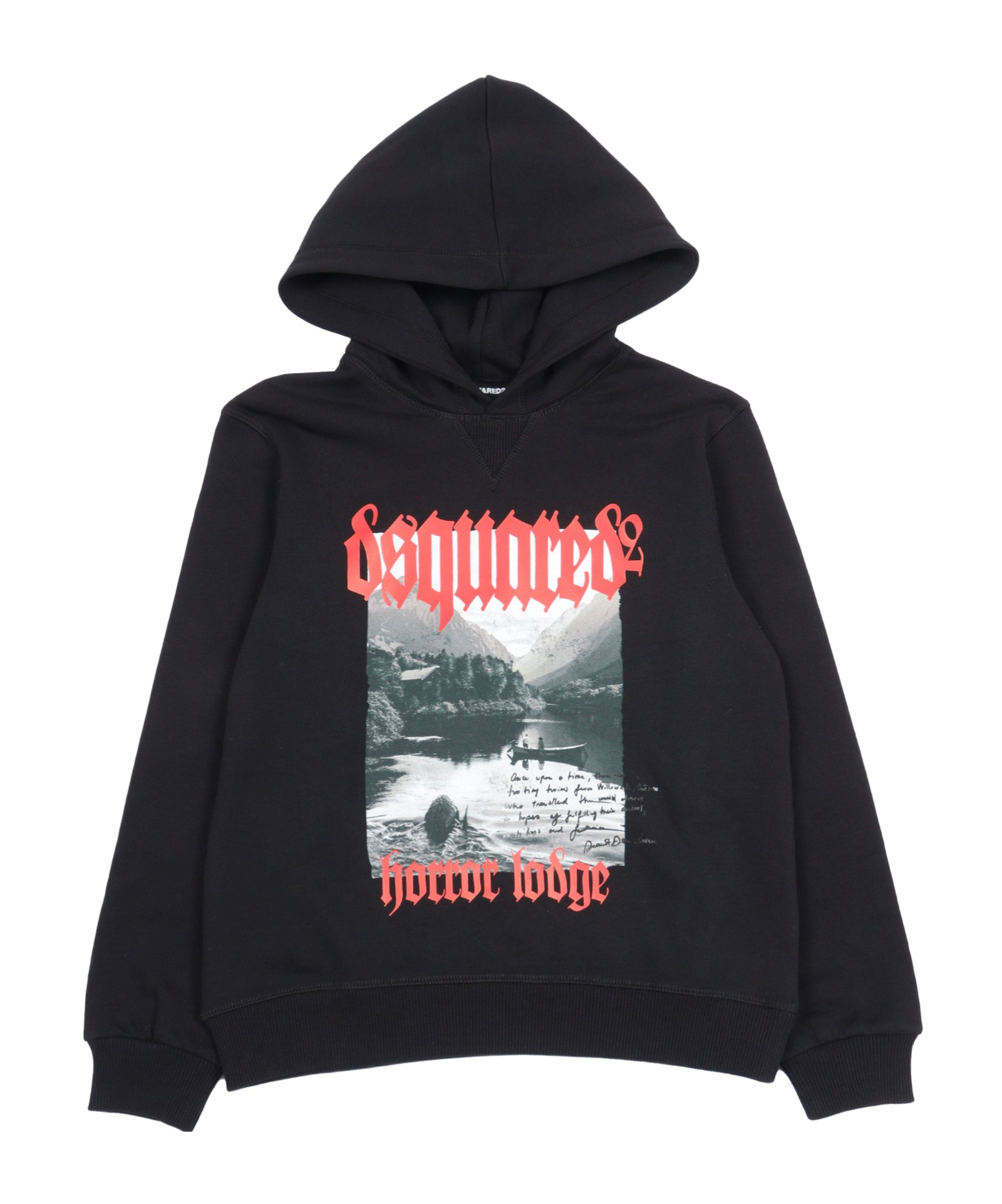 Dsquared2 Graphic-print Hoodie In Blue