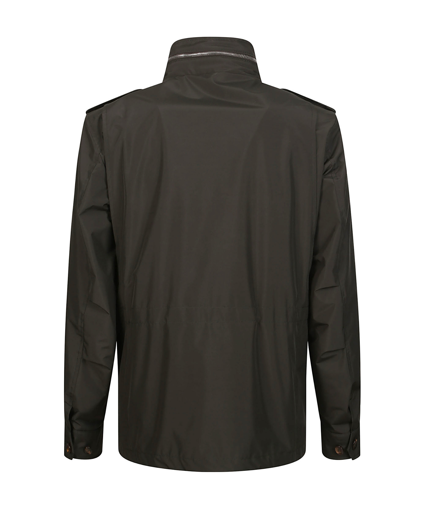 Moorer Denver Jacket With Buttoned Cuffs And Epaulettes In Black