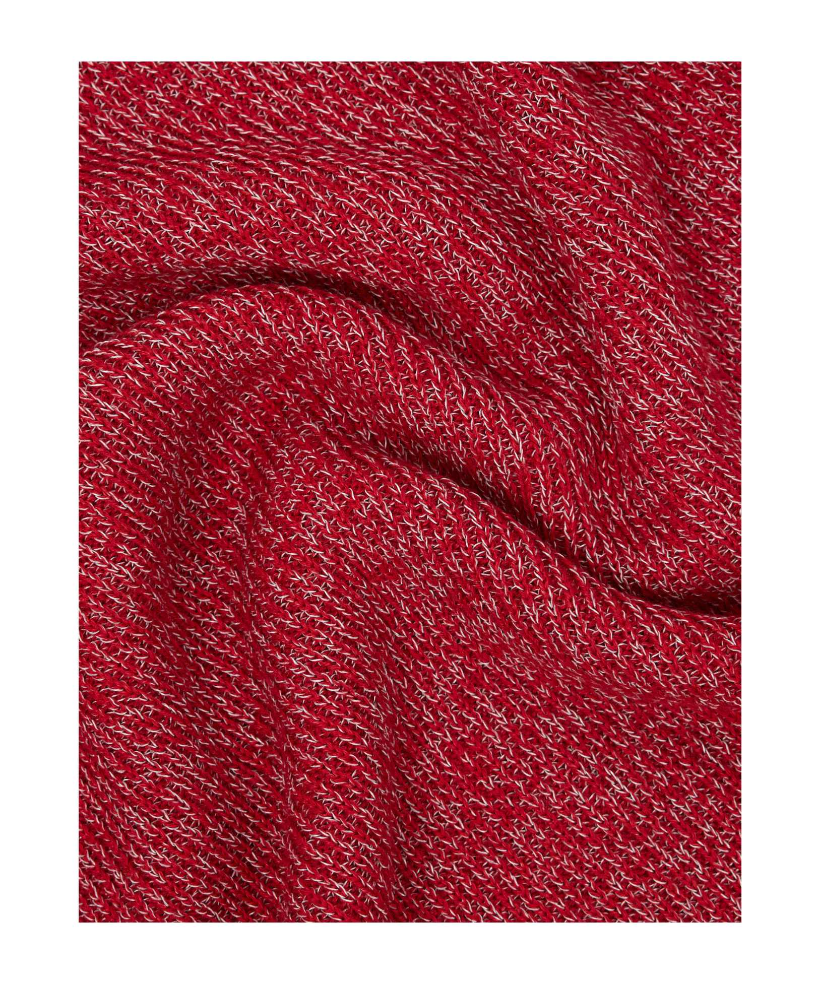 Stone Island Ribbed-knit Sleeve-patch Sweat In Red