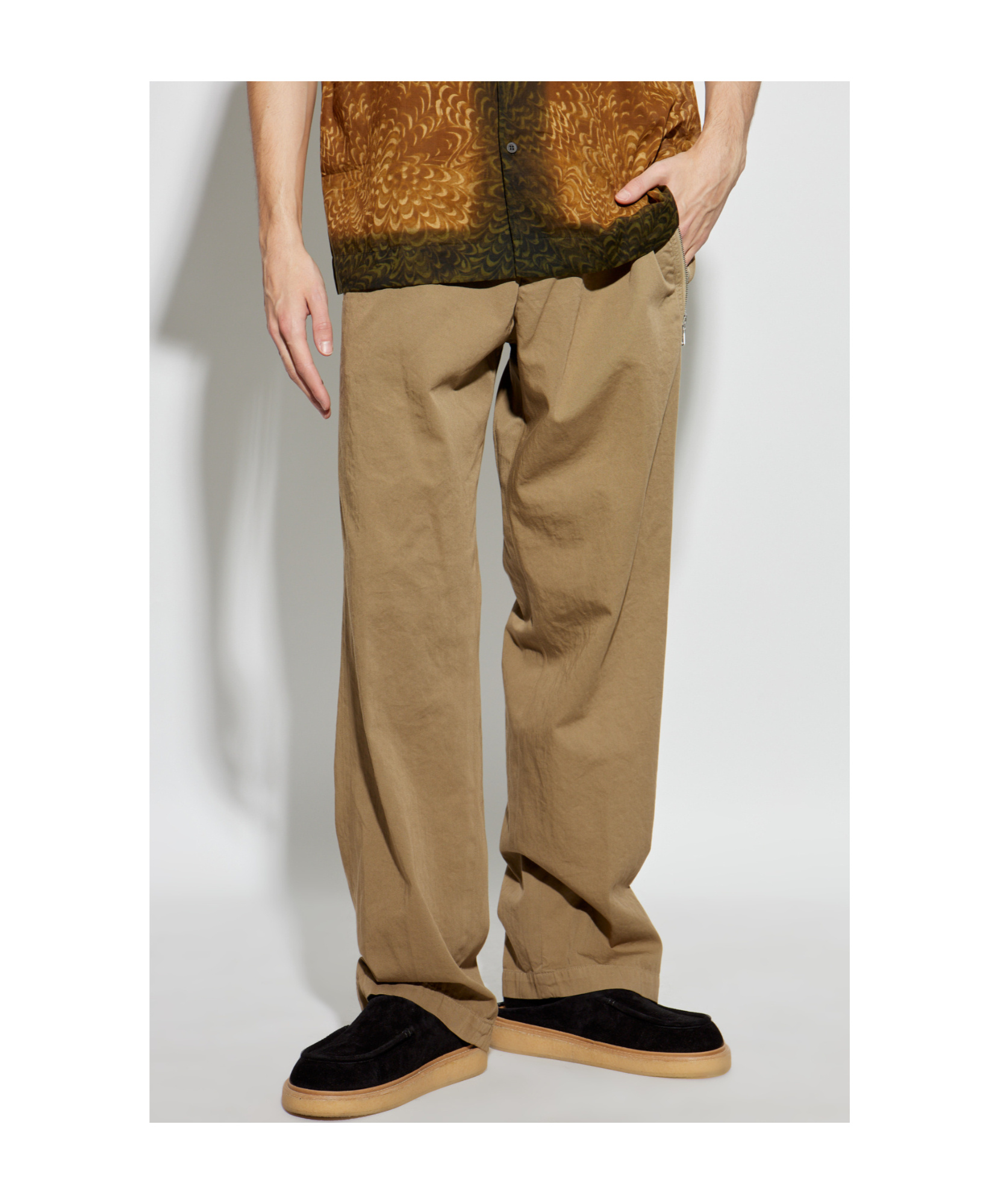 Dries Van Noten Belt-loop Casual Pants In Green
