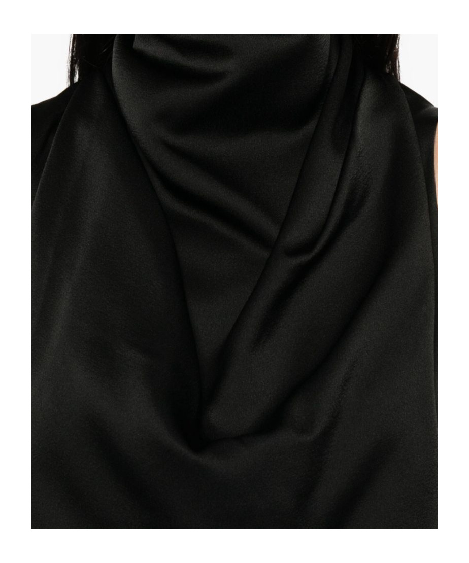 Rohe Cowl-neck Sleeveless Blouse In Black