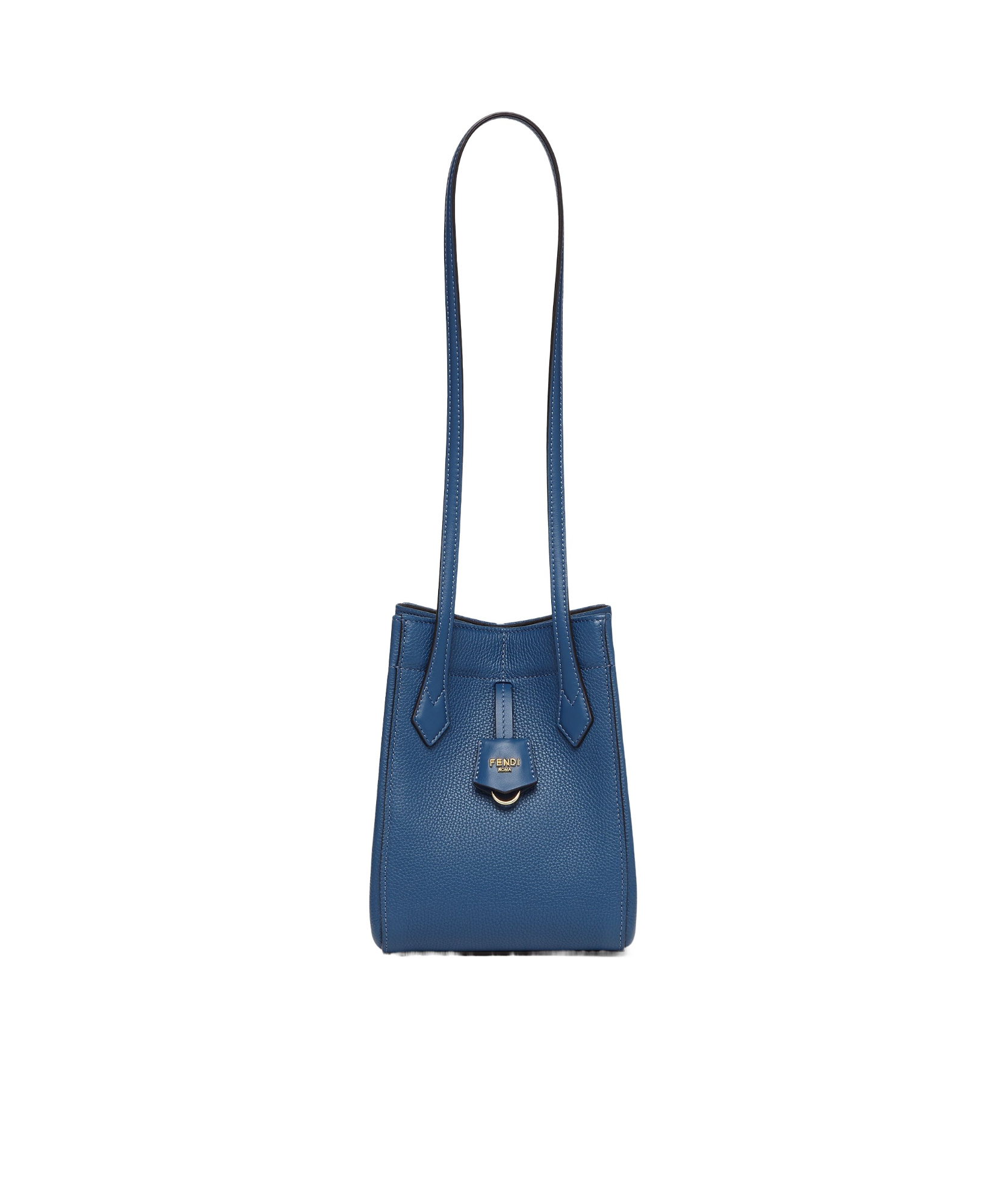 Fendi Origami Mini Leather Shoulder Bag In Blue