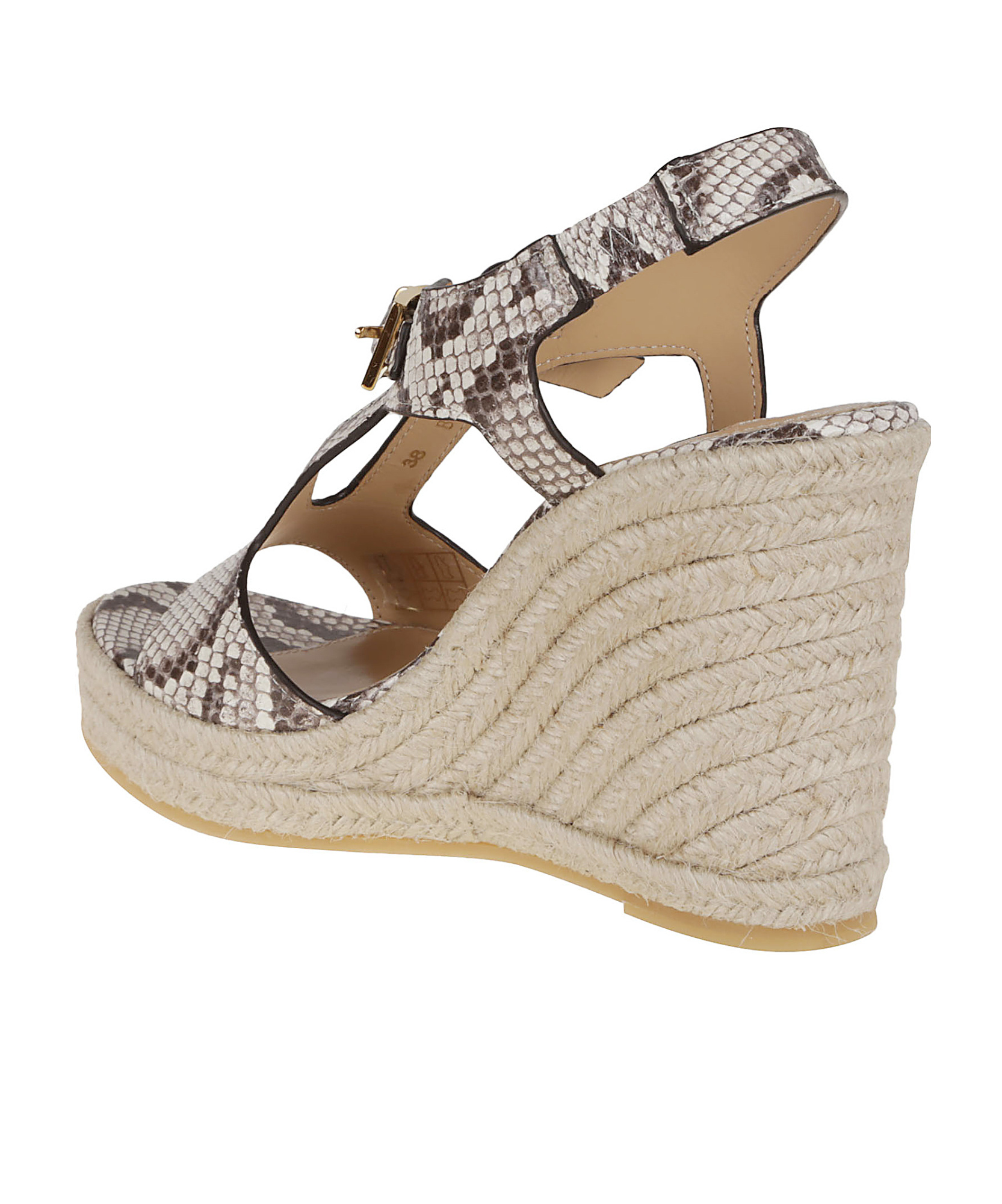 Sergio Rossi Sr Nora Sandals With Distinctive Buckle In Nude