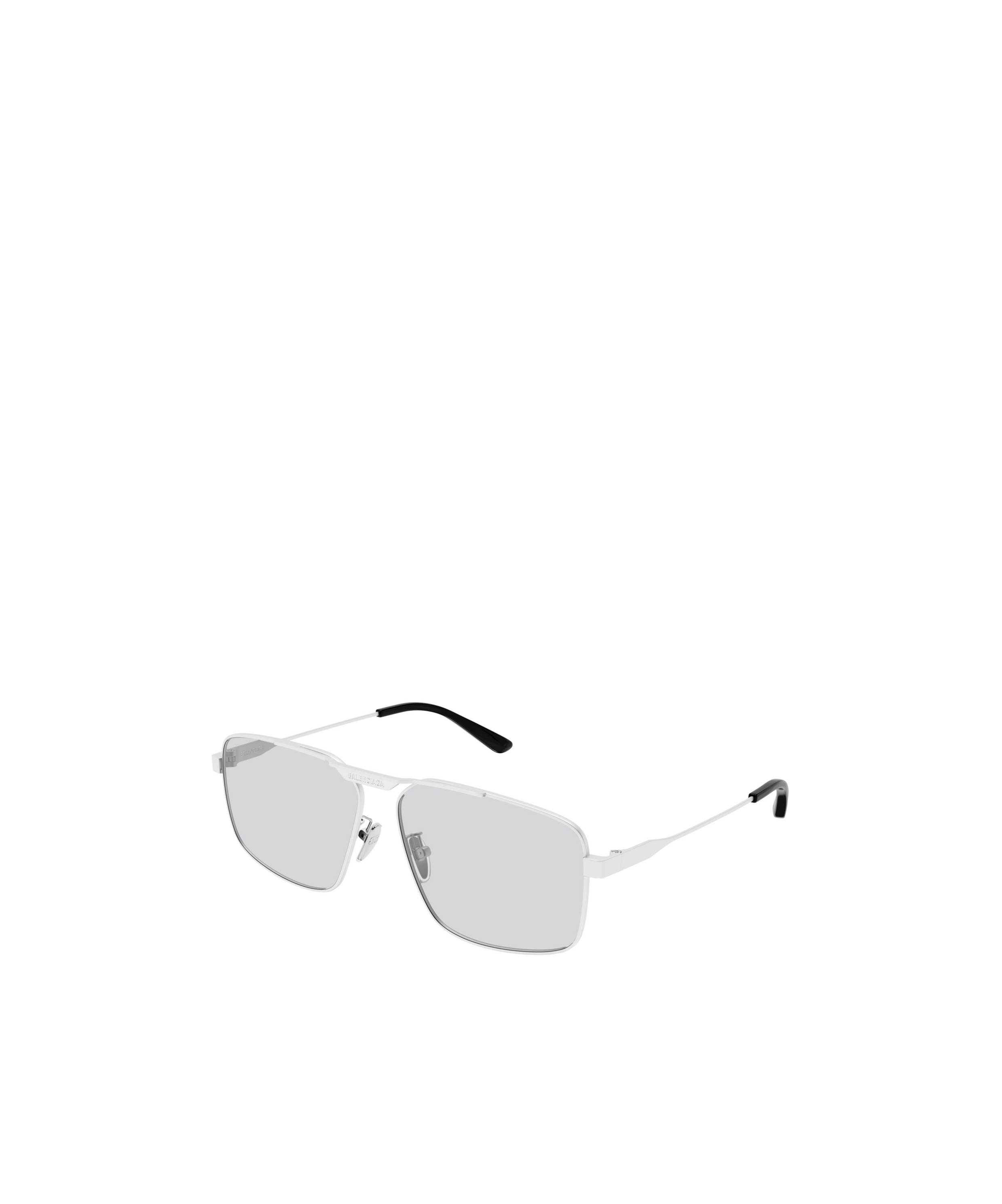 Balenciaga Bb0418sk Tag 2.0 Linea Everyday 004 Silver Grey Glasses In Gray