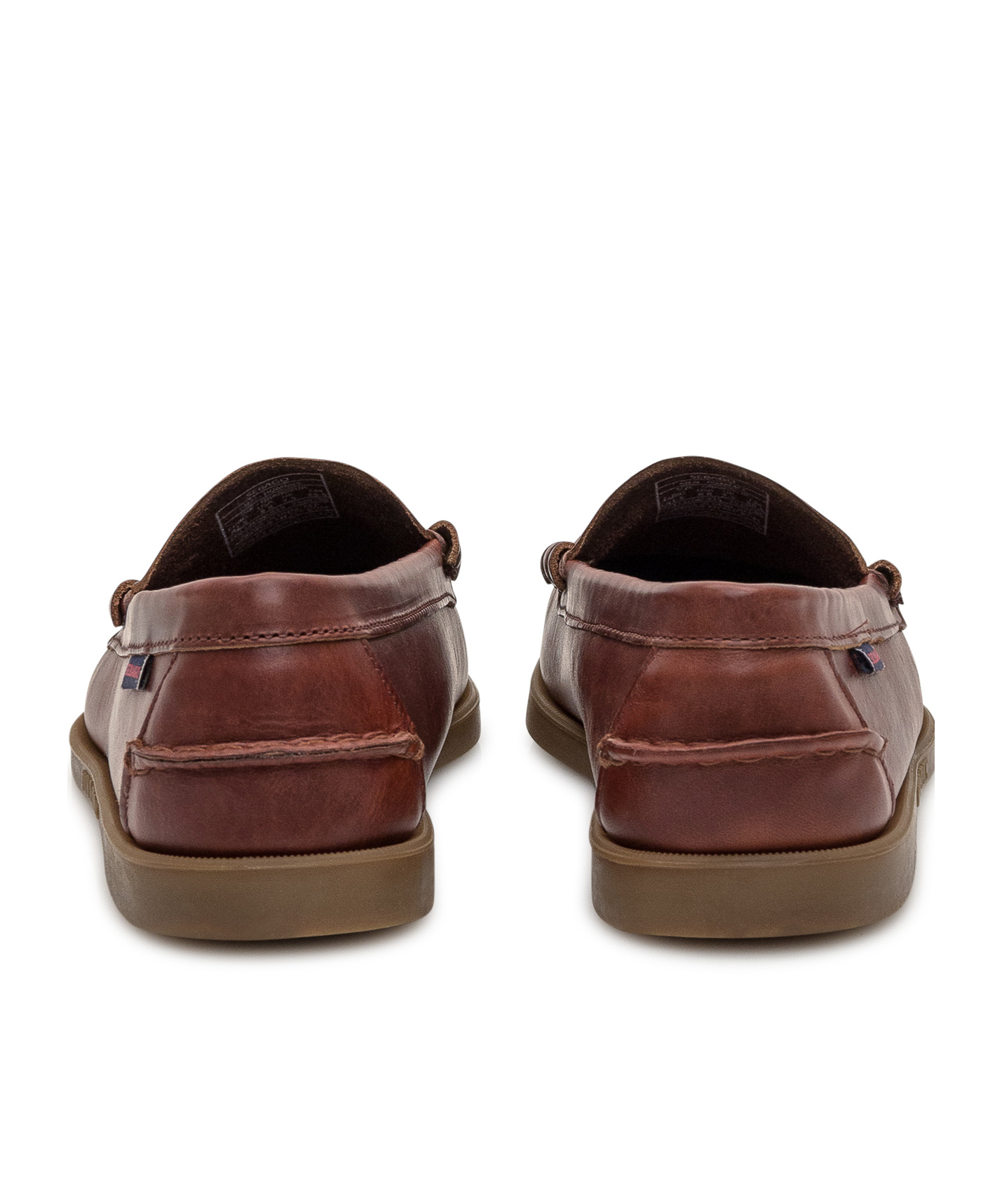 Sebago Dolphin Waxed-leather Penny Loafers In Brown