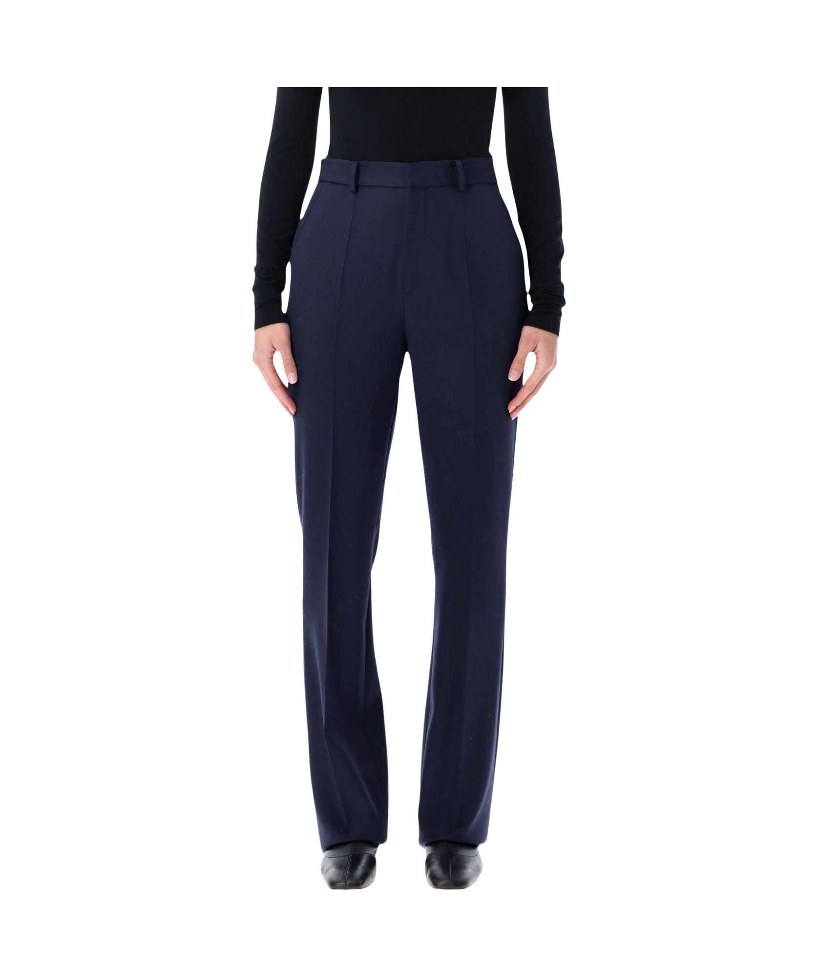 Ralph Lauren Wrigley Grain De Poudre Trousers In Blue