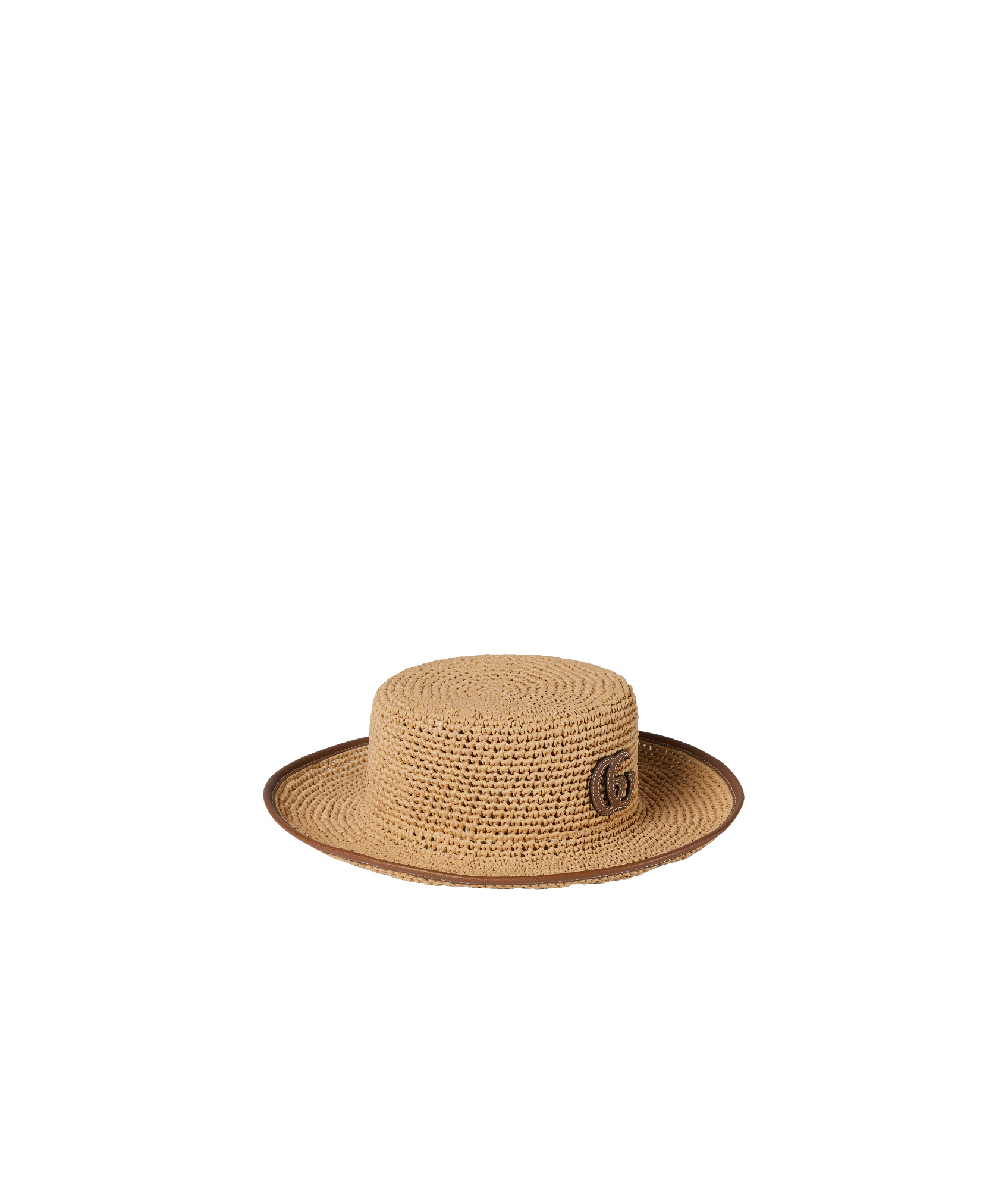 Gucci Straw Boater Hat