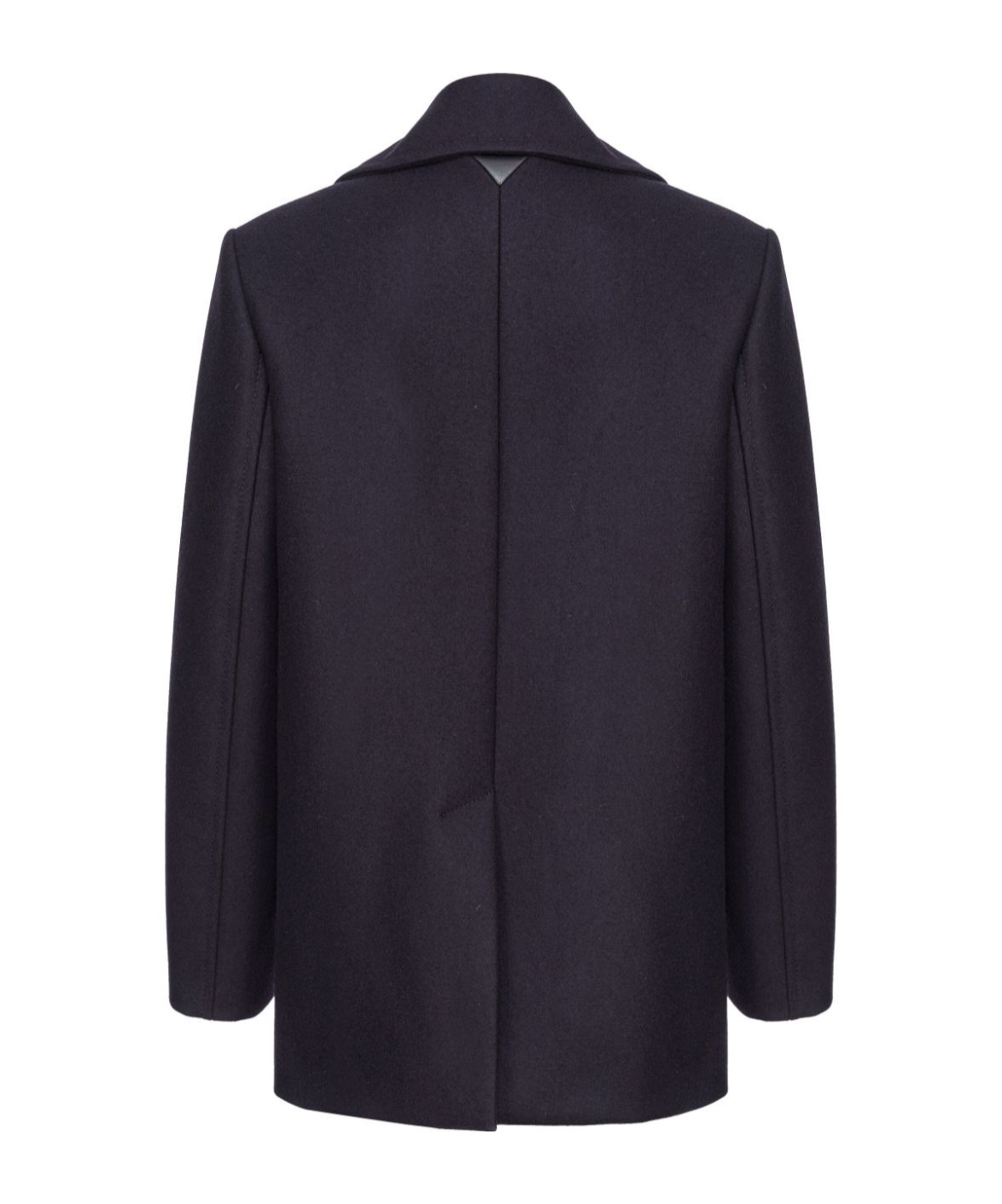 Pinko Double-breasted Straight Hem Peacoat In Black