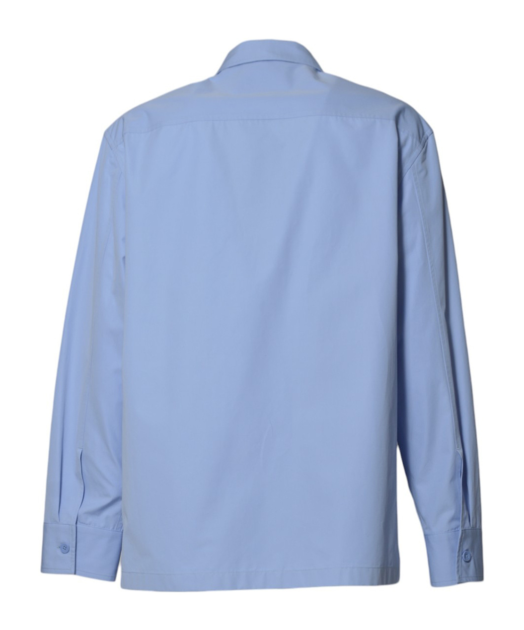 Jil Sander Long-sleeved Zipped Shirt In Blue